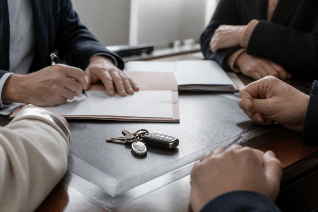 Contrat notarié avec clés appartement et place parking incluse